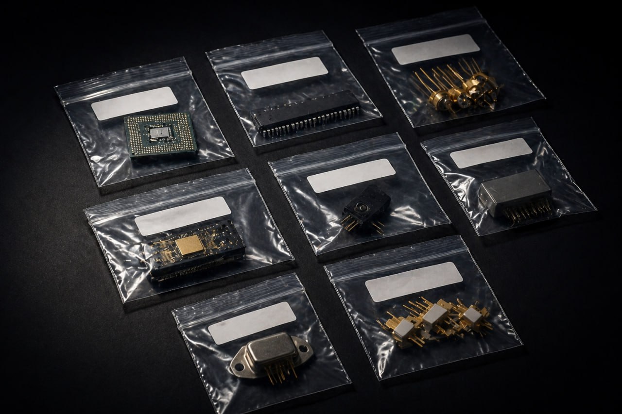 Elektronische Bauteile in Beweisbeuteln — § 18 AWG Dual-Use und Exportkontrolle