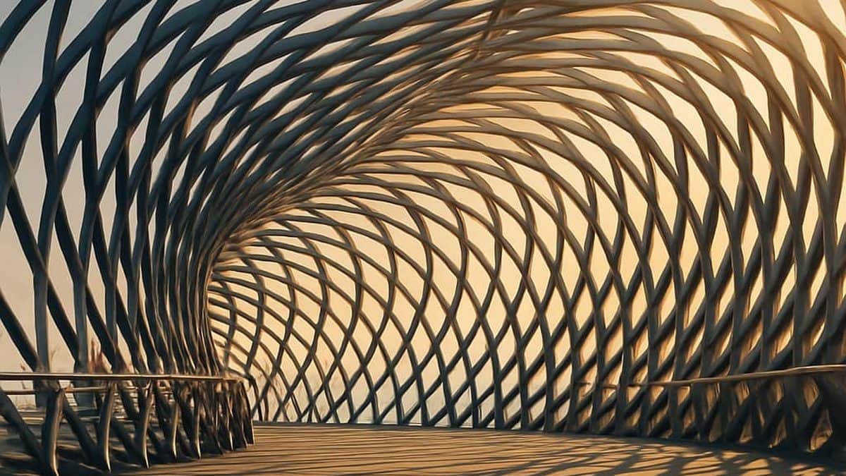 AWG Novelle 2026 Strafbarkeit — Architektur Tunnel Geometrie Licht — Außenwirtschaftsrecht