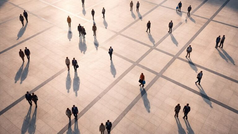§ 30 OWiG Unternehmensgeldbuße — Vogelperspektive Personen Platz — Unternehmensstrafrecht