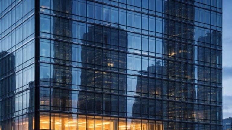 Wirtschaftsstrafrecht Analyse — Glasfassade Hochhaus Nacht — News Analysen