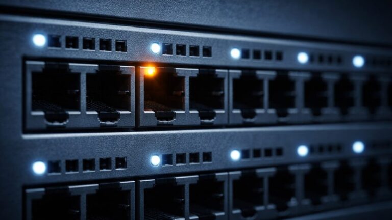 NIS-2 Richtlinie IT-Sicherheit — Netzwerk Switch LED Cybersecurity — IT-Compliance Strafrecht