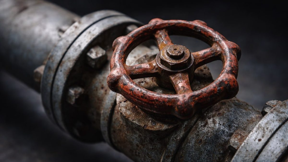 Bußgeldregress Vorstand OLG Frankfurt § 93 AktG — Rostiges Industrieventil halb offen — Organhaftung Compliance