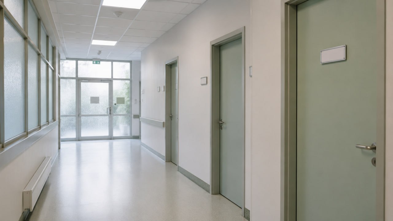 Institutioneller Krankenhausflur — strafrechtliche Verantwortlichkeit der Klinikleitung für Hygieneorganisation